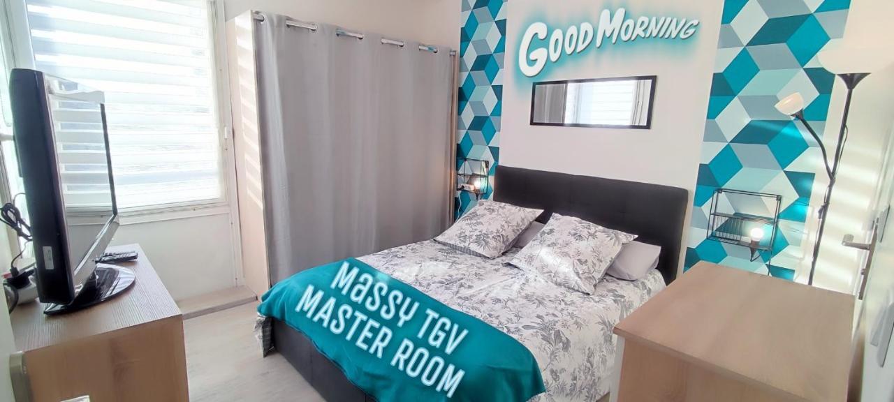 T4 Massy Tgv By Beds4Wanderlust - 80M2 Avec Terrasse Et Bureau - Proche Coulee Verte - Ideal Pro Ou Famille Eksteriør bilde