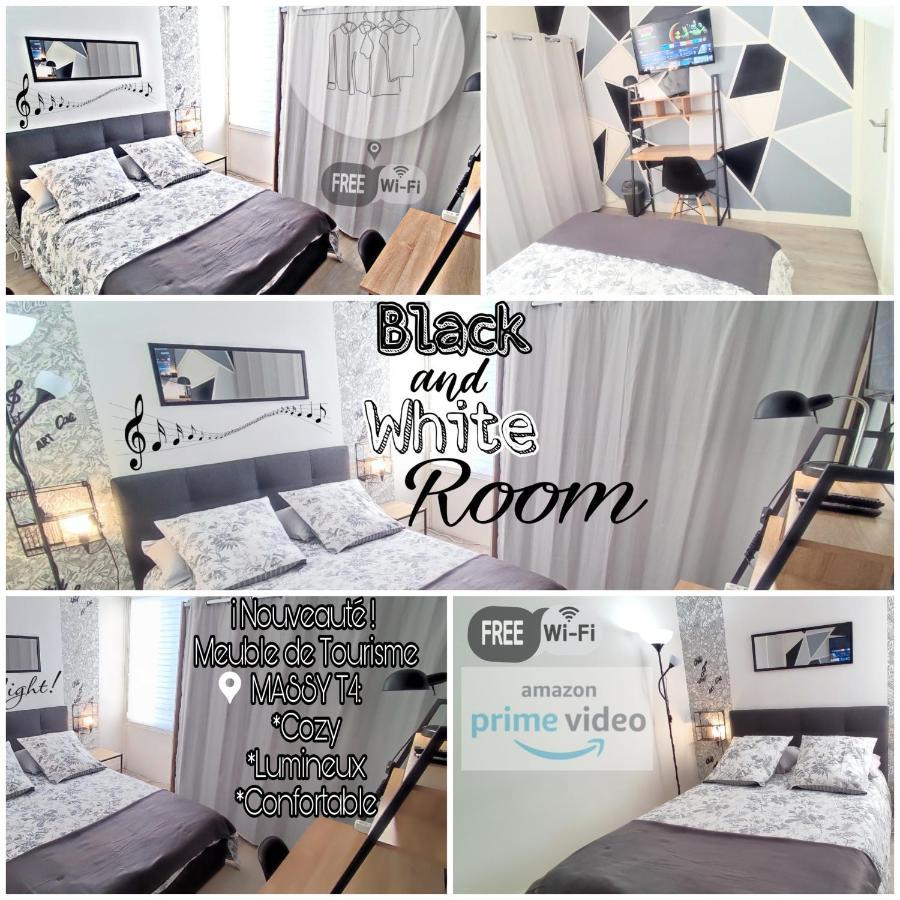 T4 Massy Tgv By Beds4Wanderlust - 80M2 Avec Terrasse Et Bureau - Proche Coulee Verte - Ideal Pro Ou Famille Eksteriør bilde